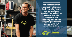 Cleanline automotive is an after market mechanic servicing electric vehicles