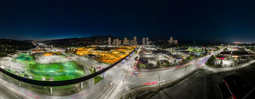 Coquitlam City View at Night