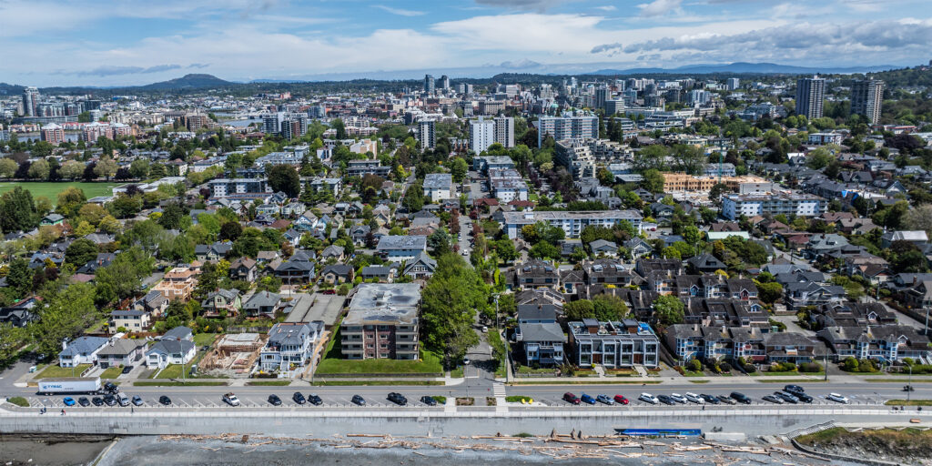 Aerial view of Victoria BC